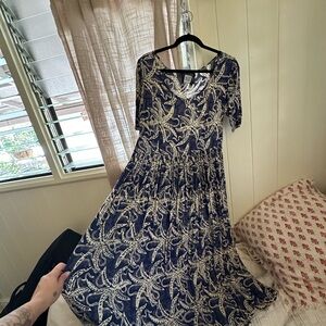 Elegant Navy Blue Dress